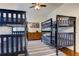 Spacious bedroom featuring two sets of bunk beds and stylish decor at 2972 Lookout Ne Pl, Atlanta, GA 30305