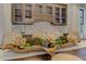 Close up on table centerpiece in dining room with cabinets above at 2972 Lookout Ne Pl, Atlanta, GA 30305