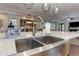 Spacious kitchen island features a stainless steel sink and ample counter space at 2972 Lookout Ne Pl, Atlanta, GA 30305