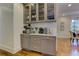 Wet bar with stainless appliances, upper glass cabinets, and counter space for making drinks at 2972 Lookout Ne Pl, Atlanta, GA 30305