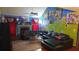 View of a brightly colored living room with a fireplace and a leather sofa at 20 Bacchus Dr, Lawrenceville, GA 30045