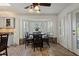 Charming breakfast nook with bay window and stone accent wall next to kitchen at 263 Mountainview Cir, Canton, GA 30115