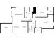 Basement floor plan featuring a recreation room, bedrooms, and kitchen area, offering versatile living spaces at 263 Mountainview Cir, Canton, GA 30115