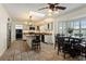 Updated kitchen with granite countertops, stainless steel appliances, a skylight, and adjacent breakfast area at 263 Mountainview Cir, Canton, GA 30115