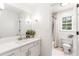 Bright, updated bathroom with modern fixtures and a separate shower and toilet area at 3794 Brown Owl Ct, Marietta, GA 30062