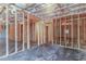 Unfinished basement with exposed framing at 271 Orwell Dr, Social Circle, GA 30025