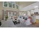 Open living space with high ceilings, and a kitchen with granite countertops, ideal for modern living at 840 Milton Oaks Dr, Johns Creek, GA 30022