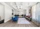 Bright living room featuring coffered ceilings, stylish furniture, and natural light at 349 Garnet Dr, Acworth, GA 30101