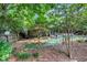A peaceful backyard haven with lush greenery, an outdoor grill, and a serene spot for relaxation at 2994 Baker Ridge Nw Dr, Atlanta, GA 30318