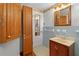 Well-maintained bathroom offers ample cabinet storage and counter space for everyday convenience and style at 6674 Cowan Mill Rd, Winston, GA 30187