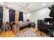 Bedroom boasts a ceiling fan and natural light, creating a calm space ready for personal touches at 2110 Augusta Se Dr # 204, Marietta, GA 30067