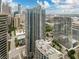 Excellent aerial view of the city and tall buildings with unique architecture at 400 W Peachtree Nw St # 3711, Atlanta, GA 30308