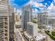 Gorgeous aerial view of the city's high rise building and downtown streets at 400 W Peachtree Nw St # 3711, Atlanta, GA 30308