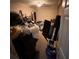 Bedroom with carpet flooring, bed, and other storage solutions at 199 Scenic View Ln, Stone Mountain, GA 30087