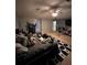 Spacious bedroom featuring a ceiling fan and neutral color palette, offering a blank canvas for personalization at 199 Scenic View Ln, Stone Mountain, GA 30087