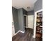 Walk-in pantry showcases ample storage with wooden shelves, offering organization for groceries and household items at 199 Scenic View Ln, Stone Mountain, GA 30087