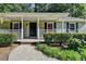 Inviting front porch with classic black door and well-maintained landscaping at 1990 Holly Cove Rd, Cumming, GA 30040