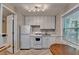 An apartment kitchenette area with white appliances and good natural light at 1990 Holly Cove Rd, Cumming, GA 30040