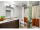 Bathroom featuring a vanity, shower, and unique design accents at 170 Boulevard Se # 221E, Atlanta, GA 30312
