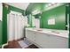 Bathroom with vanity, dual sinks, and tiled floors at 2521 Eden Ridge Ln # 7, Acworth, GA 30101