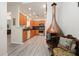 Open floor plan showing well-equipped kitchen with stainless steel appliances and a view into the living area at 2521 Eden Ridge Ln # 7, Acworth, GA 30101