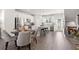 Bright eat-in kitchen with stainless steel appliances, ample counter space, and seating at the island at 67 Wilder Ridge Way, Lawrenceville, GA 30044