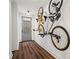 Entryway with hardwood floors and bicycle racks for storage at 12 Becker Nw Pl, Atlanta, GA 30307