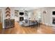 Spacious living room with hardwood floors, fireplace, built-in shelves, and natural light at 1270 Briarwood Ne Rd, Atlanta, GA 30319
