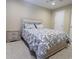 Bedroom featuring a bed with decorative bedding and neutral-toned walls at 5157 Wellisford Ct, Suwanee, GA 30024