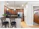 Well-equipped kitchen featuring stainless steel appliances, bar seating, and ample cabinets at 4206 Mastic Pt # 24, Acworth, GA 30101