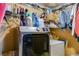 Laundry area with updated washer and dryer at 1876 Kathy Ct, Douglasville, GA 30135