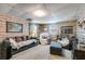Spacious living room with stacked stone accents at 1876 Kathy Ct, Douglasville, GA 30135