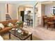 Open-concept living room seamlessly flowing into the kitchen, featuring a comfortable seating area and modern decor at 2917 Duncan Pl, Decatur, GA 30034