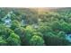 Aerial view of the property surrounded by dense woods showing proximity to neighborhood at 1784 Virginia Grove Ln, Lawrenceville, GA 30045