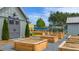 Enjoy a garden shed with raised garden beds, perfect for growing your own vegetables and herbs at 301 Brooke View Trail, Canton, GA 30115
