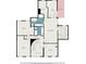 Upstairs floorplan with bedrooms and bathroom dimensions labeled at 6300 Blackwater Trl, Atlanta, GA 30328