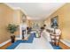 Bright living room featuring a fireplace, hardwood floors, and a comfortable sofa at 6300 Blackwater Trl, Atlanta, GA 30328