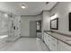 Spacious bathroom featuring a standalone tub and glass enclosed shower at 4208 Sierra Creek Ct, Hoschton, GA 30548