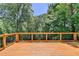 Wooden deck overlooking private, wooded backyard at 6010 Somerset Ct, Suwanee, GA 30024