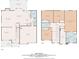 Detailed first and second floor plan showing layout of entire home at 219 Sleepy Way, Canton, GA 30114