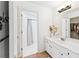 Spacious bathroom features a dual-sink vanity, modern lighting, and a separate toilet and shower area at 2720 Stillwater Lake Ln, Marietta, GA 30066