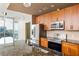 Modern kitchen with stainless steel appliances, granite countertops, and ample storage at 855 Peachtree Ne St # 3304, Atlanta, GA 30308