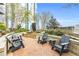 Relaxing outdoor lounge area with comfortable chairs and water feature ideal for relaxation and enjoying the outdoors at 855 Peachtree Ne St # 3304, Atlanta, GA 30308