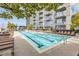 Inviting swimming pool with lounge chairs ideal for relaxing and enjoying a refreshing swim at 855 Peachtree Ne St # 3304, Atlanta, GA 30308