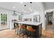 Newly renovated kitchen featuring a large island, stainless appliances, and wood countertops at 2703 Carolyn Se Dr, Smyrna, GA 30080
