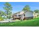 Backyard view of home with deck and in-ground pool at 5419 Ahyoka Dr, Morrow, GA 30260