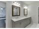 Well-lit bathroom with a double vanity and walk in shower, blending functionality with stylish design at 1459 Bennett Creek Ovlk, Suwanee, GA 30024