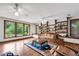 Bright living room featuring hardwood floors, large windows and a comfortable sofa at 3152 Sycamore Ln, Marietta, GA 30066