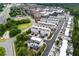 Aerial view of modern townhomes with convenient parking and easy access to main roads at 2118 Iverson Se Dr, Smyrna, GA 30080