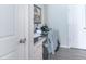 Small office nook with built-in desk, drawers, and overhead lighting at 2247 Pink Hawthorn Dr, Buford, GA 30518